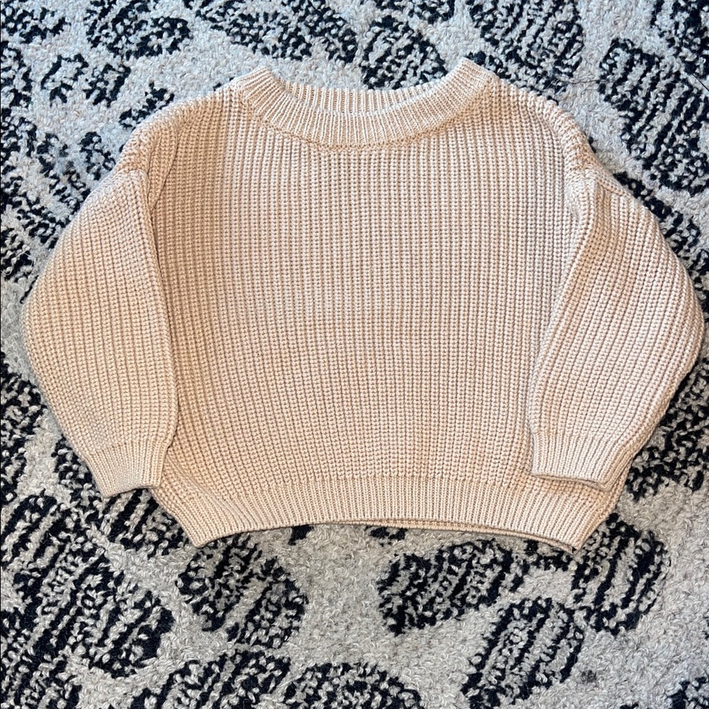 Cozy Cream Kids' Knit Sweater